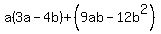 a%283a-4b%29%2B%289ab-12b%5E2%29