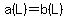 a%28L%29=b%28L%29