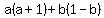 a%28a%2B1%29%2Bb%281-b%29