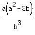 a%28a%5E2-3b%29%2Fb%5E3