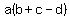 a%28b%2Bc-d%29
