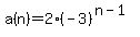 a%28n%29+=+2%2A%28-3%29%5E%28n-1%29