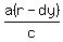 a%28r-dy%29%2Fc%29%2Bby=k