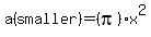 a%28smaller%29+=+%28pi%29x%5E2
