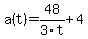 a%28t%29+=+48%2F3t%2B4