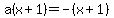 a%28x%2B1%29+=+-%28x%2B1%29