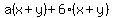 a%28x%2By%29%2B6%28x%2By%29