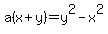 a%28x%2By%29=y%5E2-x%5E2