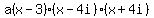 a%28x-3%29%28x-4i%29%28x%2B4i%29