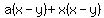 a%28x-y%29%2Bx%28x-y%29