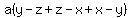 a%28y-z%2Bz-x%2Bx-y%29