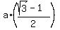 a%2A%28%28sqrt%283%29-1%29%2F2%29