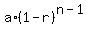 a%2A%281-r%29%5E%28n-1%29