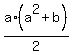 a%2A%28a%5E2%2Bb%29%2F2