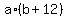 a%2A%28b%2B12%29