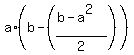 a%2A%28b+-+%28%28b+-+a%5E2%29%2F2%29%29