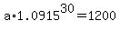 a%2A1.0915%5E30=1200