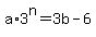 a%2A3%5En=3b-6
