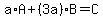 a%2AA%2B%283a%29B=C