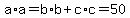 a%2Aa=b%2Ab%2Bc%2Ac=50