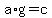 a%2Ag+=+c
