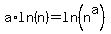 a%2Aln%28n%29=ln%28n%5Ea%29
