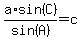 a%2Asin%28C%29%2Fsin%28A%29+=+c