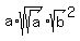 a%2Asqrt%28sqrt%28a%29%29%2Asqrt%28+b%29%5E2+