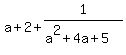 a%2B2%2B1%2F%28a%5E2%2B4a%2B5%29