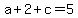 a%2B2%2Bc+=+5