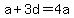 a%2B3d=4a