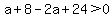 a%2B8-2a%2B24%3E0