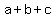 a%2Bb%2B+c