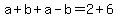 a%2Bb%2Ba-b=2%2B6