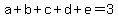 a%2Bb%2Bc%2Bd%2Be=3