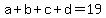 a%2Bb%2Bc%2Bd=19