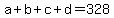 a%2Bb%2Bc%2Bd+=+328