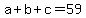 \"a%2Bb%2Bc=59\"