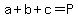 a%2Bb%2Bc=P