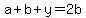 a%2Bb%2By=2b