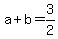 a%2Bb=3%2F2