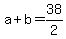 a%2Bb=38%2F2