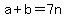 a%2Bb=7n