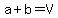 a%2Bb=V