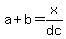 a%2Bb=x%2Fdc+