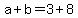 a%2Bb+=3%2B8