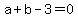 a%2Bb-3=0