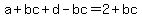 a%2Bbc%2Bd-bc=2%2Bbc