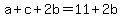 a%2Bc%2B2b=11%2B2b