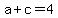 a%2Bc=4